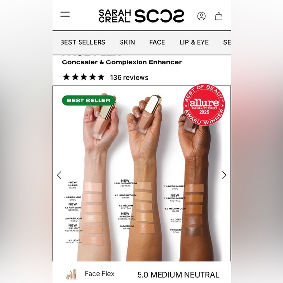 Sarah Creal Face Flex Concealer - Picture 4 of 5